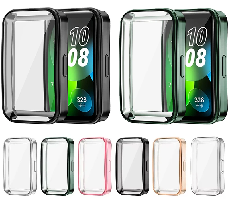 Premium Protective Screen Bumper Case - Full Coverage Soft TPU Shield for Wearable Devices Accessories