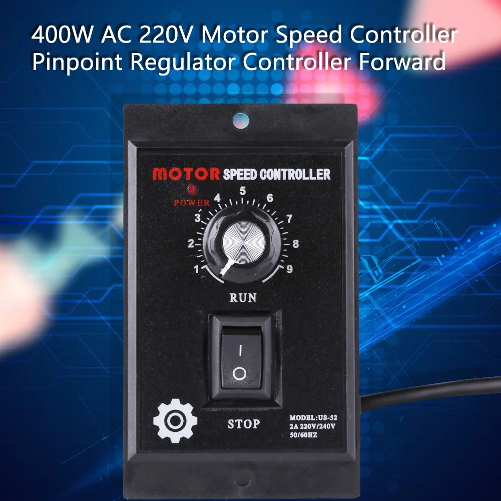 AC 220V 400W Motor Speed Controller Regulator