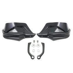 Premium Handguard Shield Protector Windshield for Adventure Motorcycles (Carbon Black Set)
