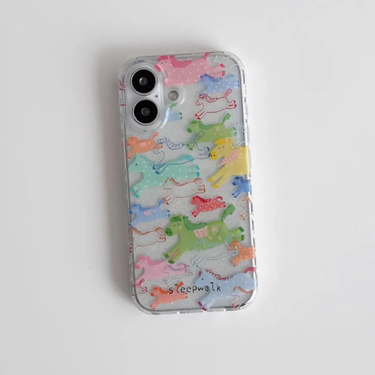 Year of the Horse Cartoon Design Creative Phone Case Y2K Cover