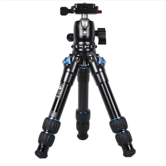 

sirui AM203+B00K Mini Travel Camera Tripod, Aluminum Tabletop Portable Compact Tripod