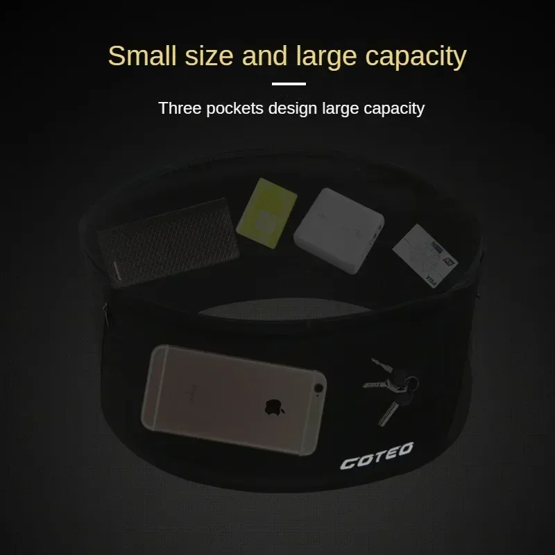 Large Capacity Sports Waist Bag Large Capacity Outdoor Belly Bag Mini Running Phone Waist Bag Men's and Women's Fitness Package 3