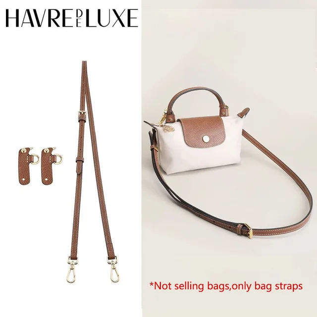 Sangle de sac à bandoulière de remplacement en cuir pour Mini sac Longchamp, sangle d'épaule sans poinçonnage, accessoires de sac de Modification 1