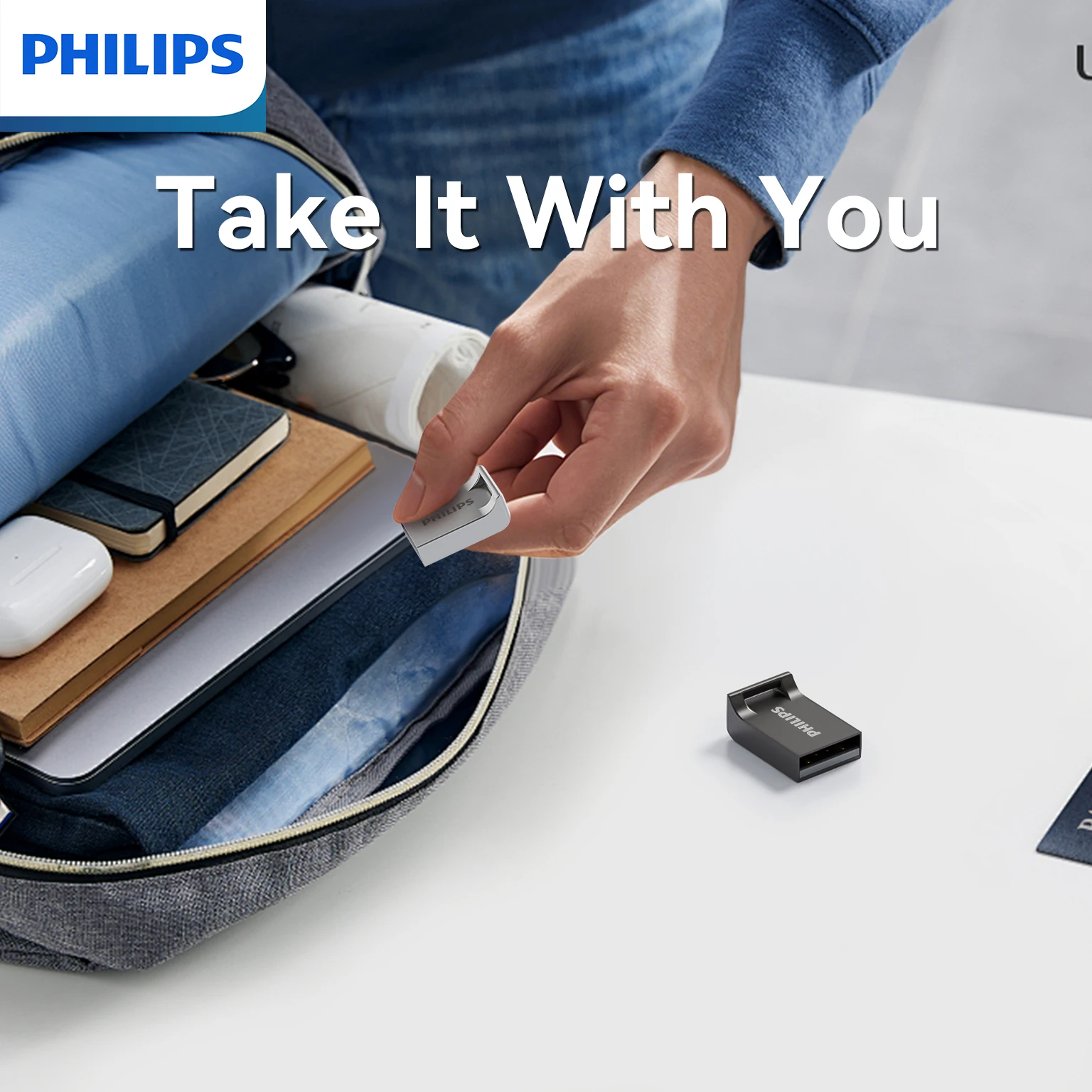 PHILIPS Ultra Slim USB Flash Drive - Compact Storage Solution