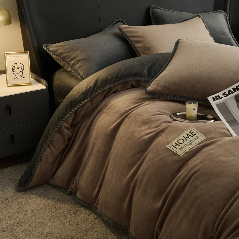 غطاء لحاف من الفلانيل عالي الوزن قطعة واحدة - أناب...