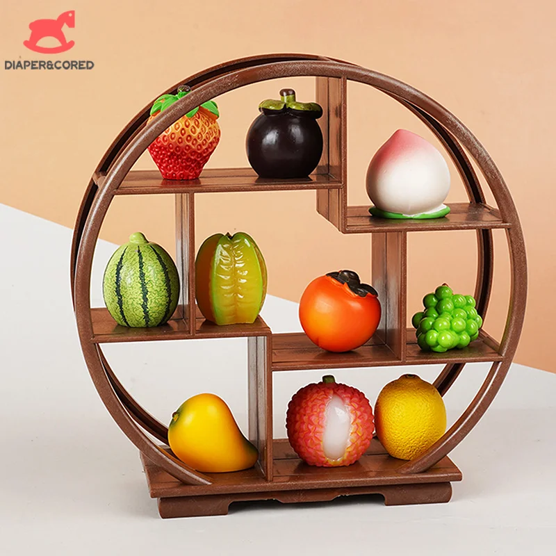 Dollhouse Miniature Display Shelf Stand - DIY Decorative Accessories