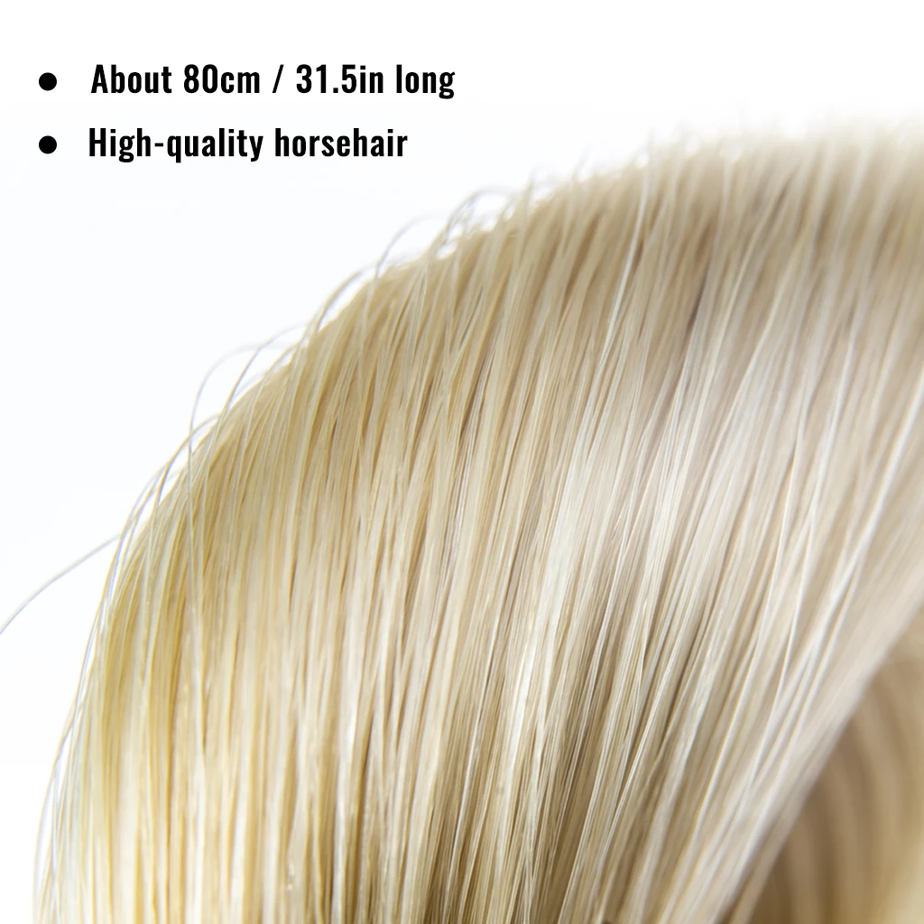 NAOMI 4/4-1/8 Violin Bow Horsehair Genuine 80cm Length 250g Natural AAA Grade Mongolia Horse Hair Tail Best For Bow Replacment violin bow