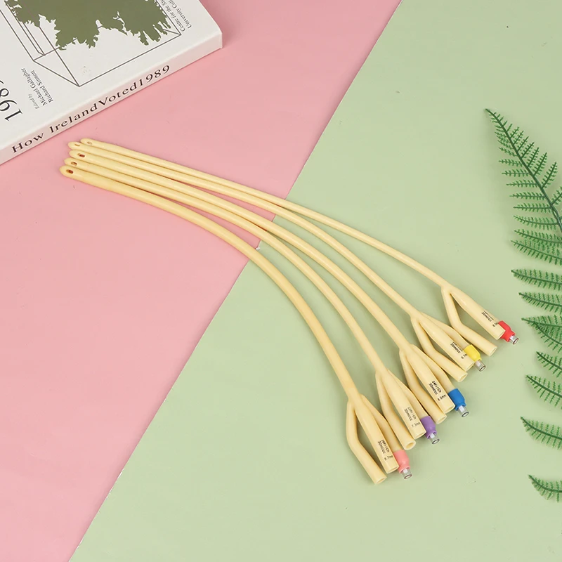 1 Pcs 3 Way Medical Balloon Latex Foley Catheter Silicone Coating Urine Tube Male urinary catheter
