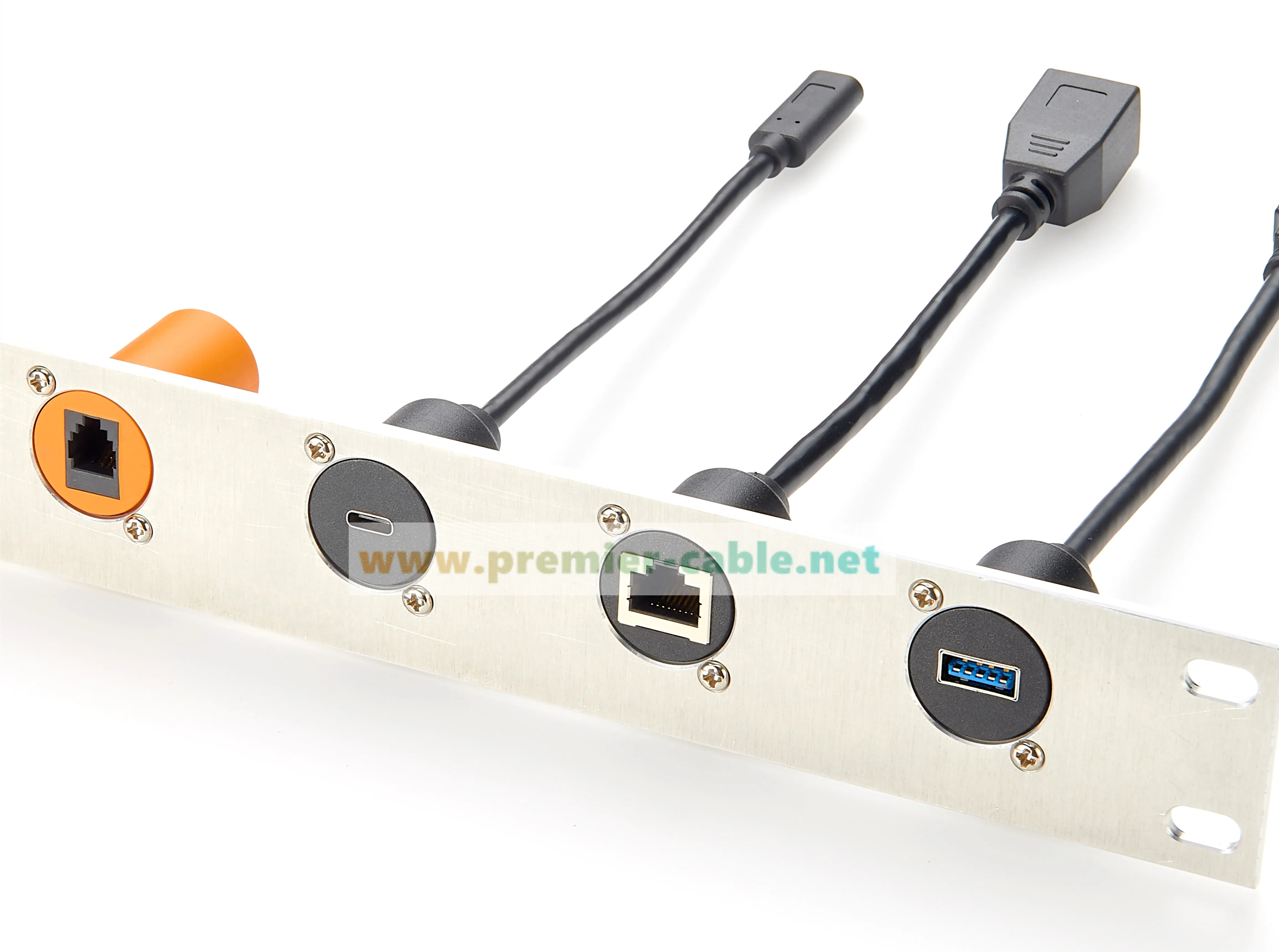 10Gbps USB 3.1 C Buchse-zu-Buchse Kabel Flansch-Chassis-Einbau 100W USB Typ-C Schottadapter für Laden & Daten – Detail 6