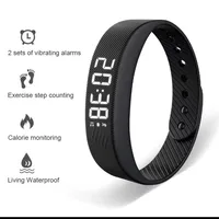 Bracelet intelligent LED numérique étanche, horloge intelligente, podomètre de course, moniteur d'activité, alarme vibrante, rappel, HT30 1