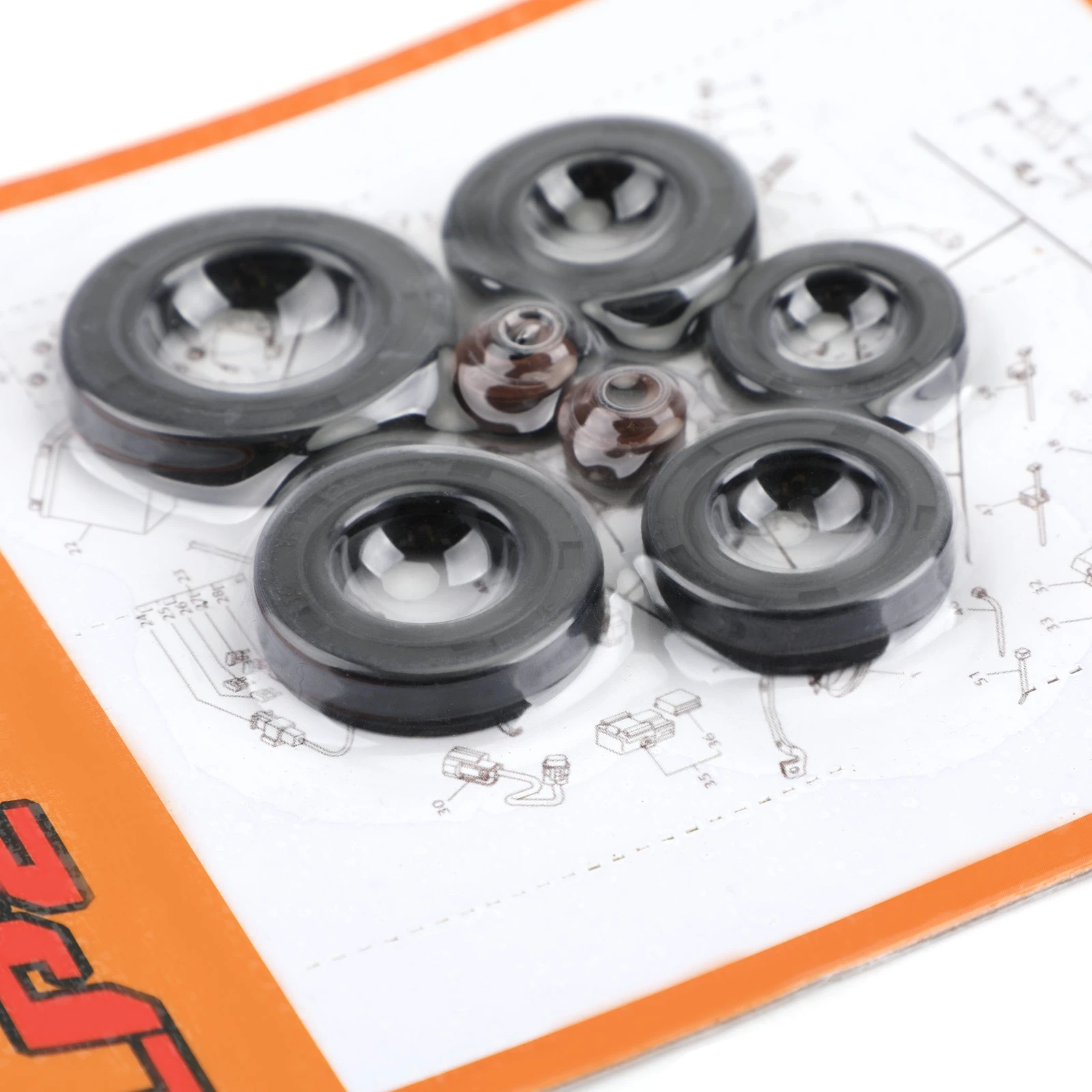 Areyourshop for Honda XL125S XL 125 S 1979-1985 1980 1981 1982 1983 1984 Complete Engine Oil Seal Kit-7pcs