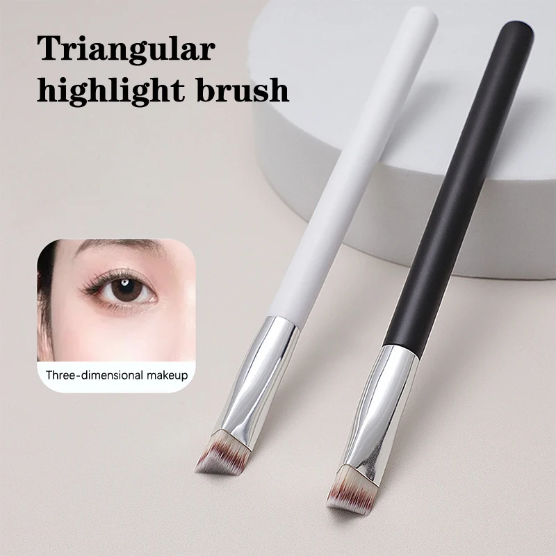 Abgewinkelte Text marker Bürste Gesicht Kontur Foundation Concealer Pinsel Dreieck Form synthetische Haar Foundation Text marker Pinsel – Detail 16