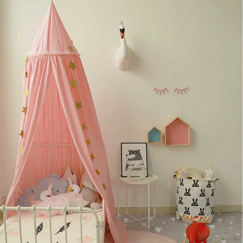 bebê menino menina crianças quarto berço algodão canopies