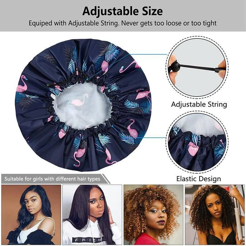 Waterproof Shower Cap Shower Cap for Women Girls