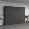 Metal Storage Cabinet with Locking Doors and Adjustable Shelves, Lockable Storage Cabinets with Drawers for Home Office Garage 5