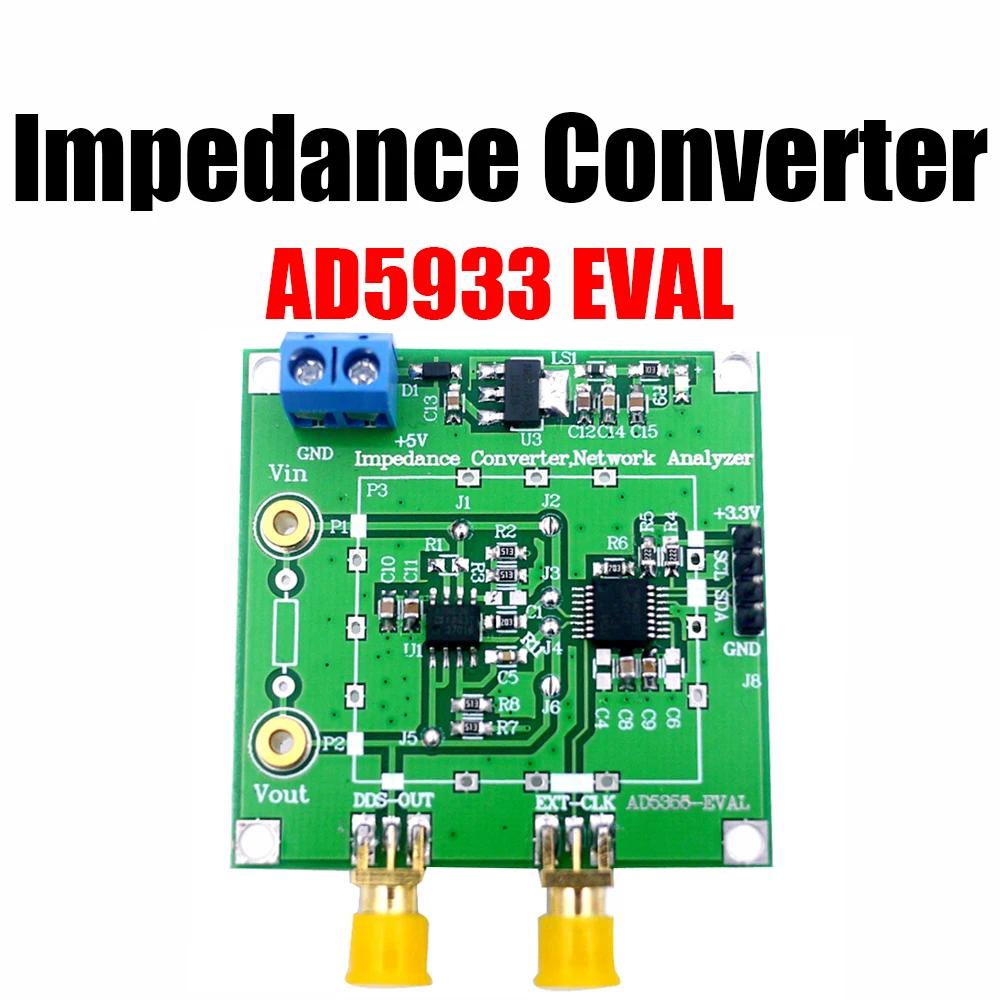 

AD5933 EVAL Impedance Converter Network analyzer 1M sampling rate 12bit resolution measurement resistance frequency generator