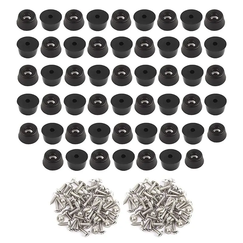 A98E-520PCS 도마용 고무 발(0.31X0.59인치) 의자 및 기타 가구용 긁힘..
