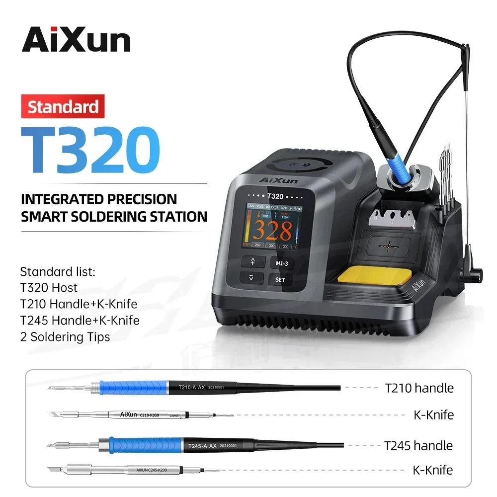 JCID AIXUN 지능형 납땜 스테이션 정밀 재작업 도구, PCB BGA 수리 도구용 다리미 팁, T245, T210