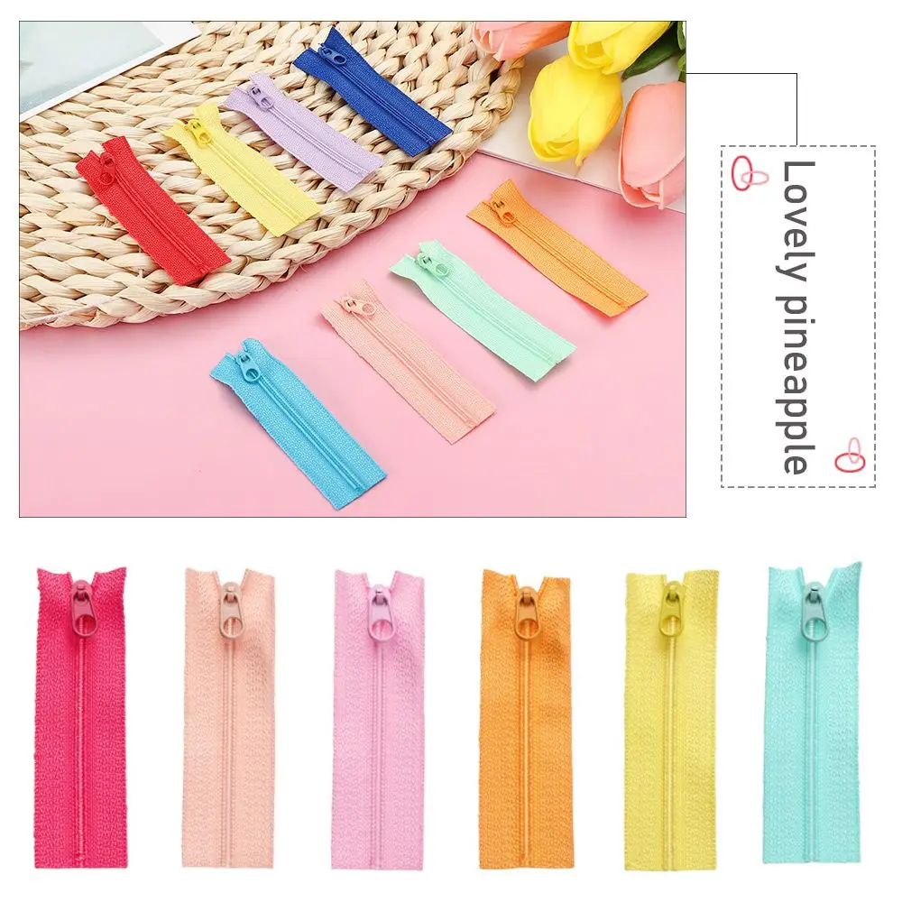 

New DIY Clothes Accessory 20 size 6cm Handmade Sewing Scrapbooking Doll Clothing Zippers Mini Zipper Garment Applique