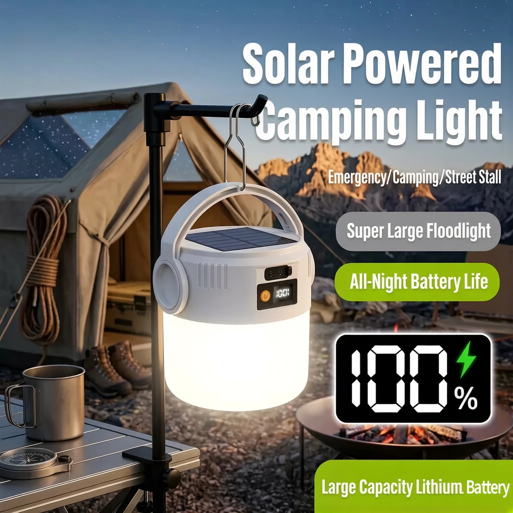 Solar Camping Lantern Flashlight 2