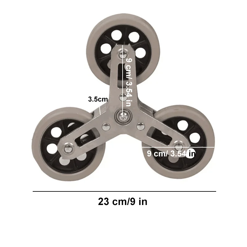 Enhanced Product Title:  
Heavy-Duty Stair Climbing Replacement Wheels for Cargo Trolleys and Shopping Carts
