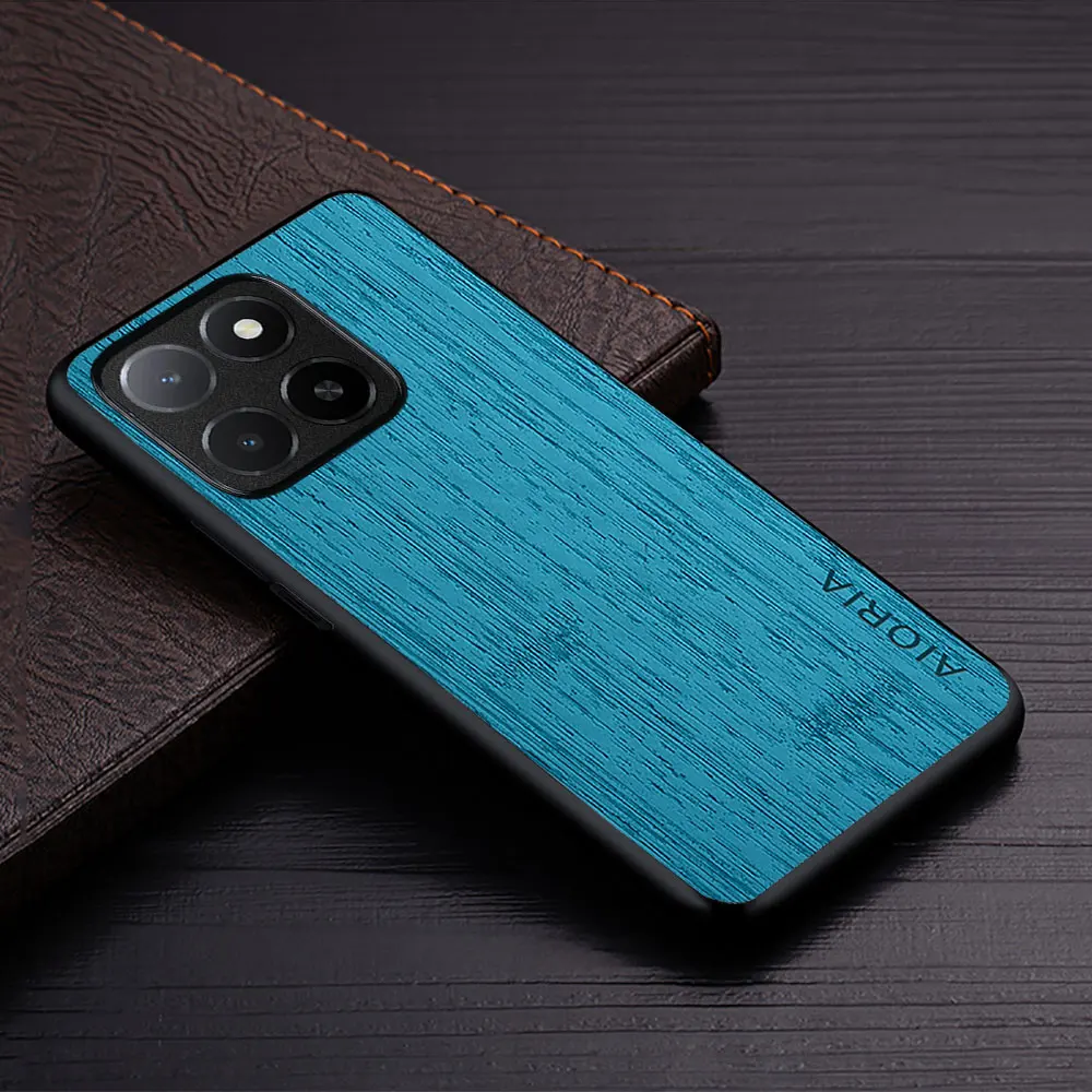 Luxury Bamboo Wood Pattern Leather Phone Case Cover