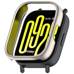 Durable Hollow PC Case - All-around Hard Bumper Frame Shell Cover for Smartwatch Accessories (Starlight)
