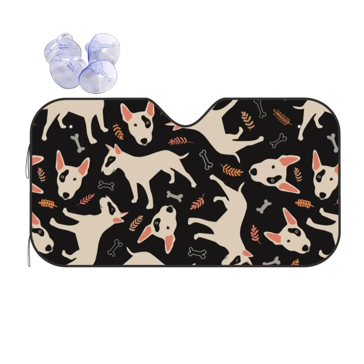 

Солнцезащитный козырек для лобового стекла Bull Terrier, 70x130 см, подарок для любителей животных, собак, чехол для лобового стекла автомобиля, защита от льда и пыли