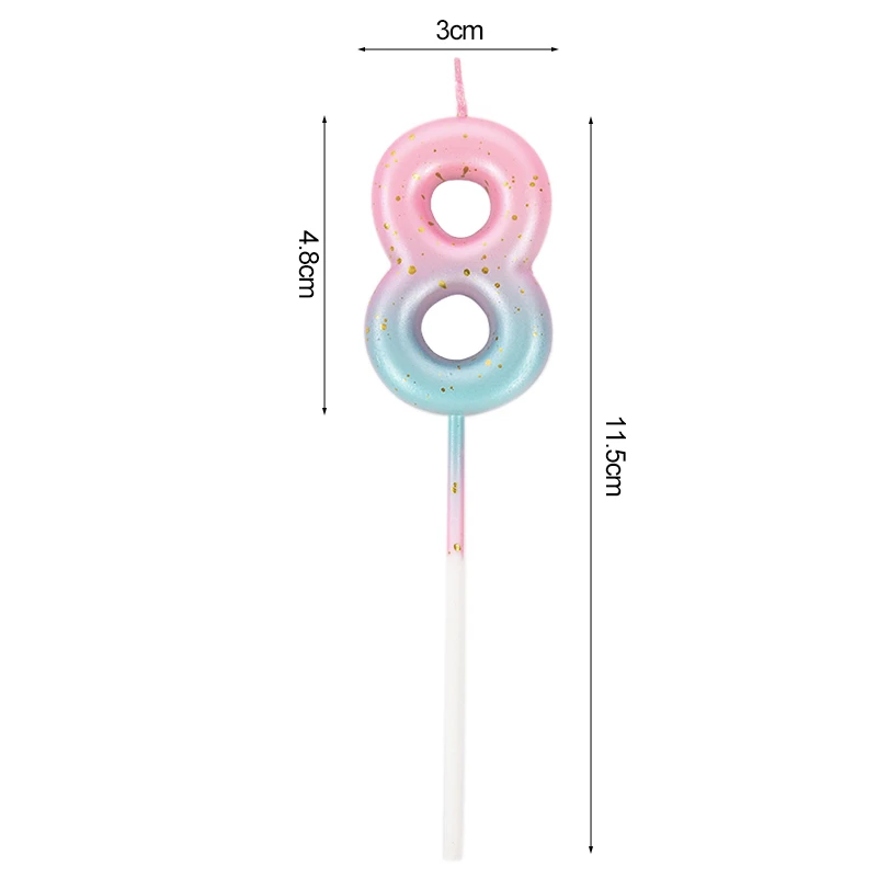 0-9 Zahlen Geburtstags torte Kerzen deckel für Kinder Mädchen Junge Baby 1. Geburtstags feier Kuchen Dekoration DIY Backwerk zeuge Lieferungen – Detail 18