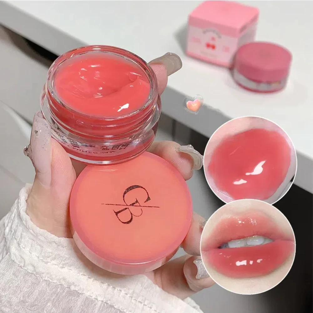 Lip Gloss Lip Makeup Lip Glaze Lip Tint Gege Bear Jelly Moisturizing Lipstick Long Lasting No Fading Waterproof Mirror Hydrating Lip Glaze
