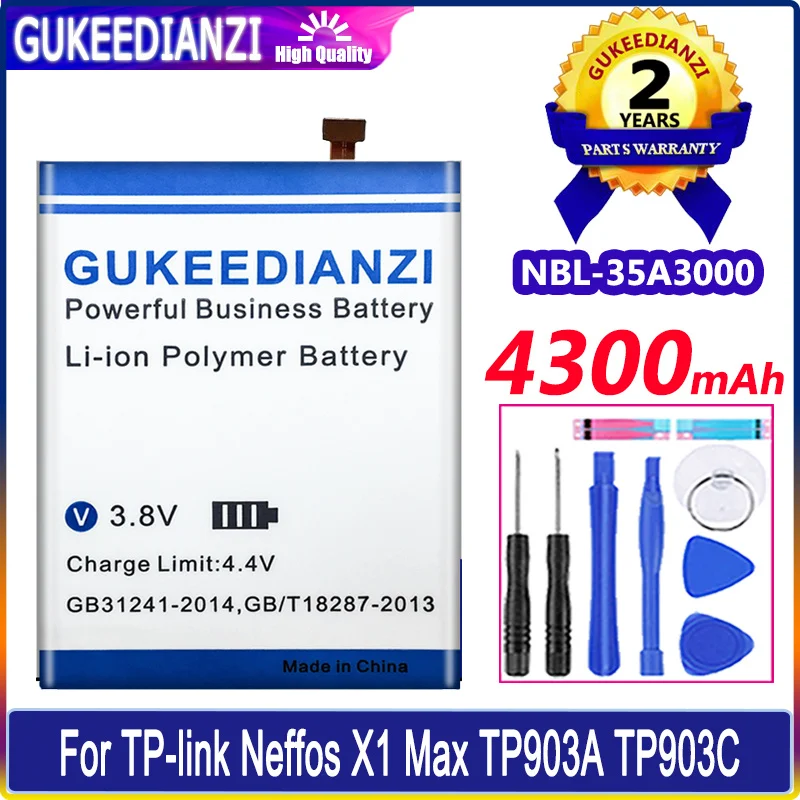 

New Battery NBL-35A3000 Batterie 4300mAh For TP-LINK Neffos X1Max X1 Max TP903C TP903A Mobile Phone Bateria High Quality Battery