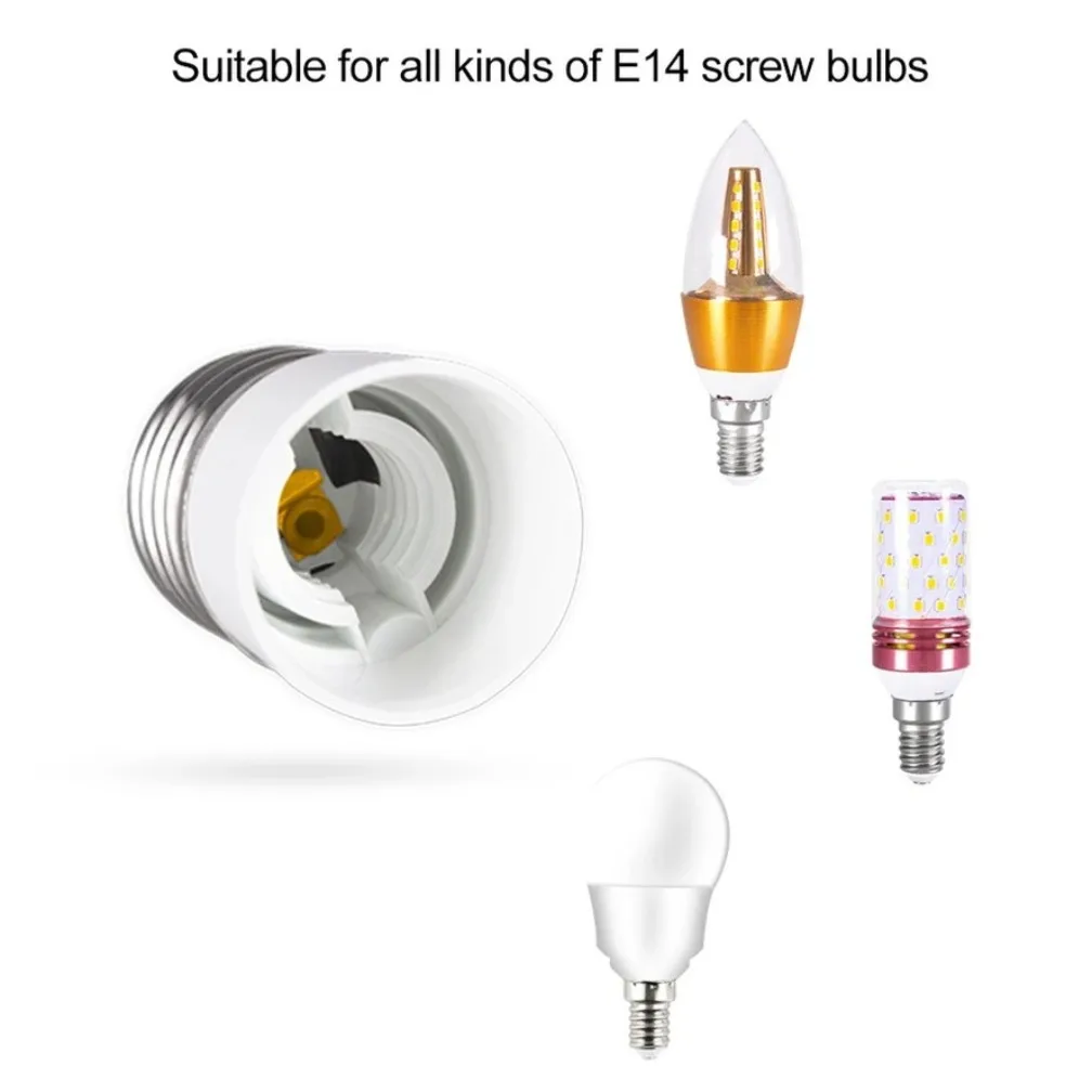 Convertisseur de support de lampe, adaptateur d'ampoule, support de lampe, matériau arrang, haute qualité, Inda To E14, AC 85-250V