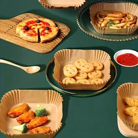 50 Packs of Non Stick Paper Lined with Air Fryer for Baking and Microwave Ovens Easy To Clean and Separate for Healthier Cooking 6