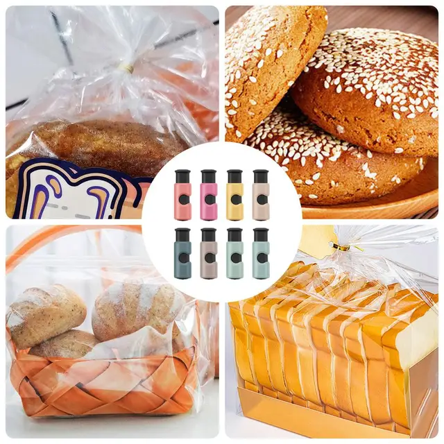 Clip Per Sigillare Sacchetti Alimentari - Pack Da 4, Con Beccuccio Per Versare - Foto 6