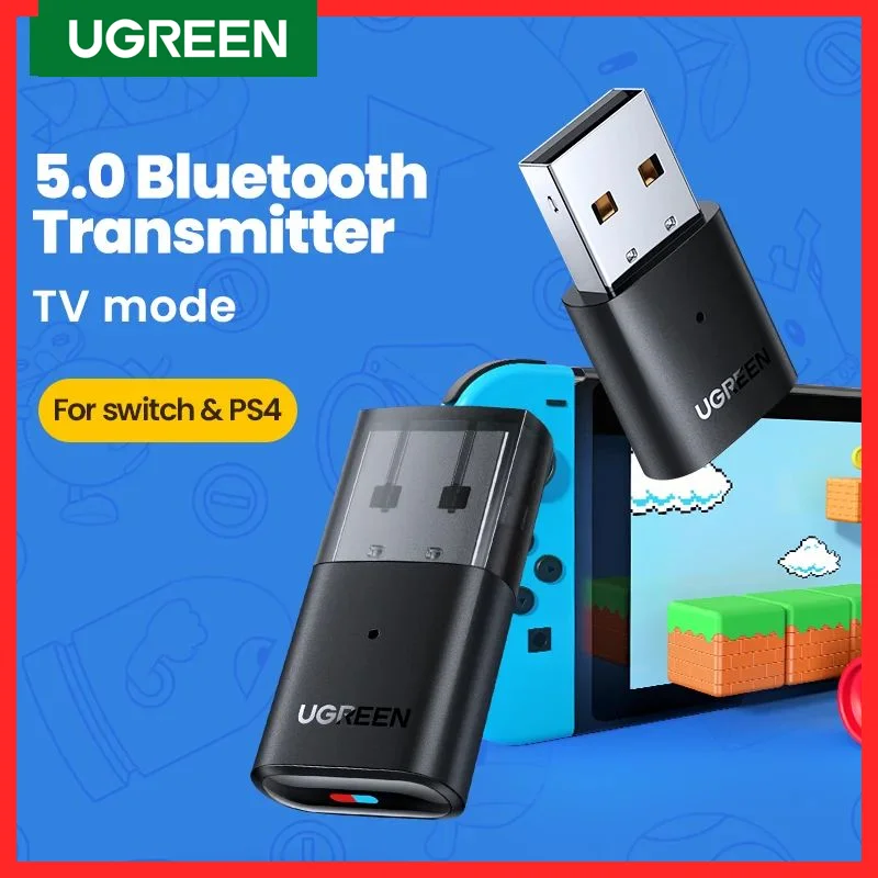 Ugreen Usb Bluetooth 5.0 Trasmettitore Adattatore Audio Per Airpods Pc Computer Ps4 Pro Nintendo Switch Adattatore Bluetooth Modalità Tv
