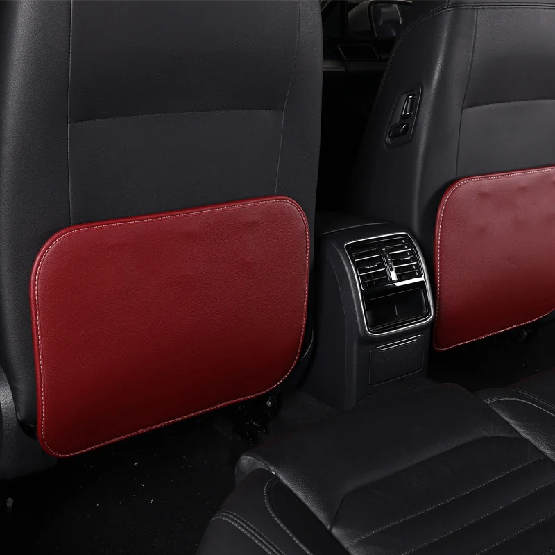 Car Seat Anti-kick Pad PU Leather Anti-Scratch Protector Waterproof Dirt-proof Protection Auto Seat Back Anti Kick Pad Universal car seat protector car door kick pad