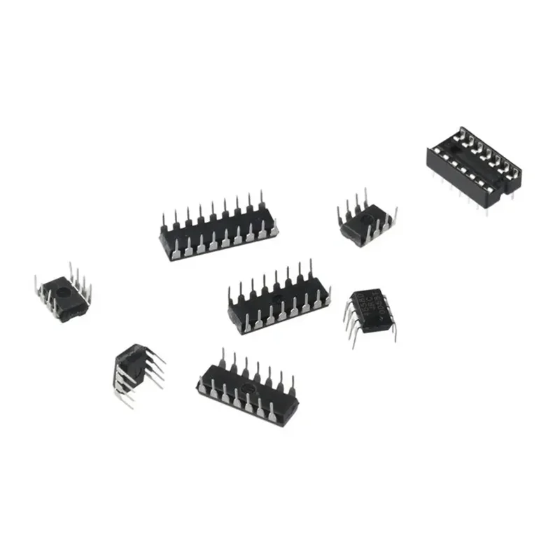 Kit Circuiti Integrati 85 Pezzi - 10 Tipi IC (NE555, LM324, UA741, Ecc.), Per Amplificatori, Timer, Elettronica