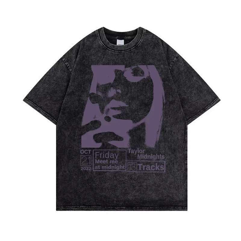 

The Eras Tour 2023 World Concert Washed T Shirt Men Women Pop Star Aesthetic T-shirt Fashion Harajuku Oversized Tees T Shirts