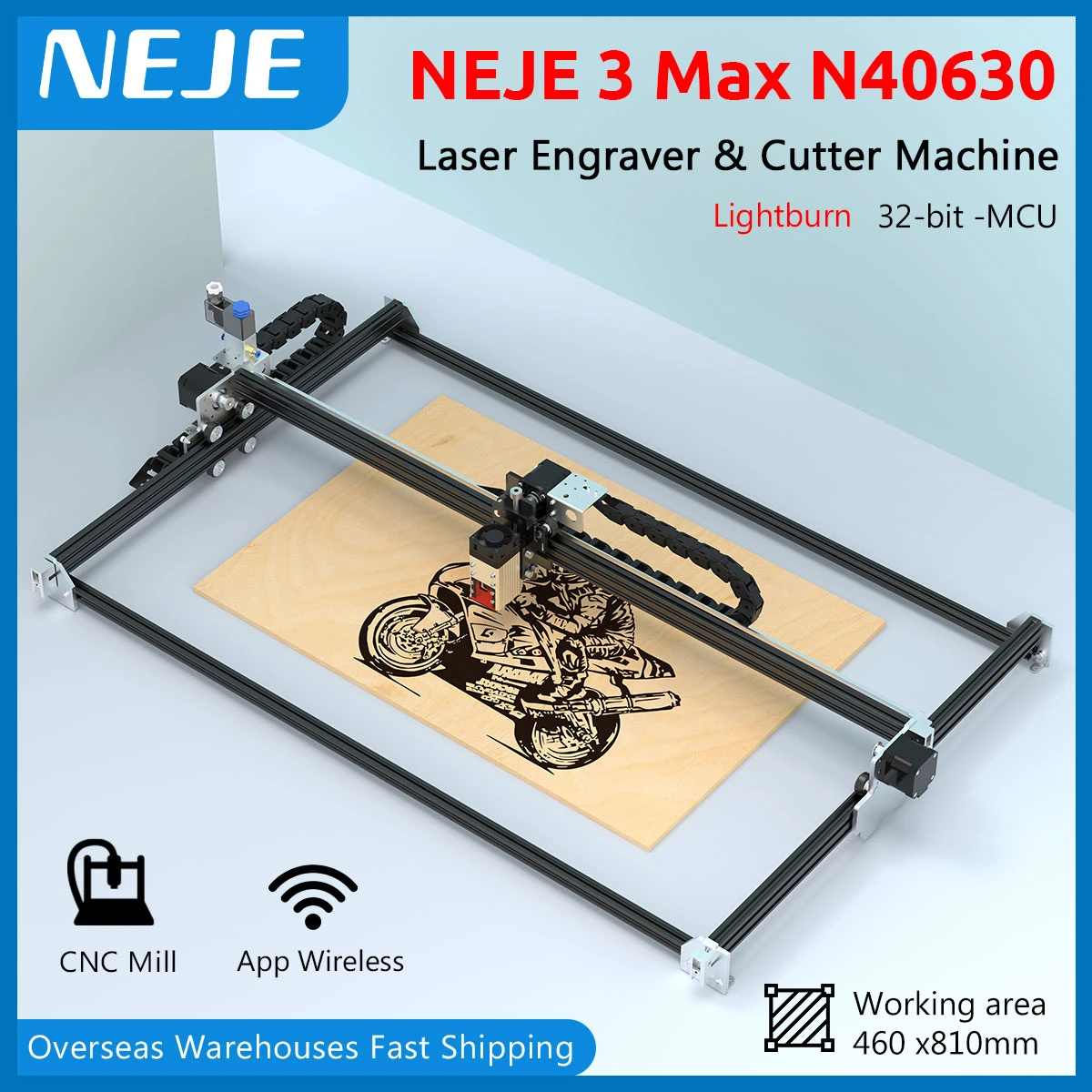 レーザー彫刻機 NEJE3 MAX A40640