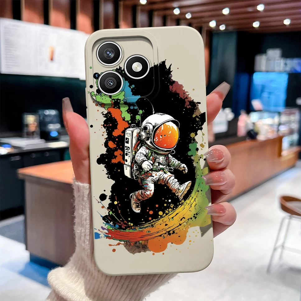 Green Cute Rabbit Pattern Silicone Case for For Honor X8D - Flexible, Anti-Drop with Full Camera Protection