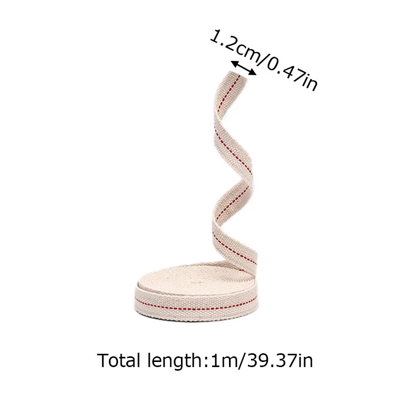 Handmade Braided Cotton Wick Kerosene Lamps Wick Replacement Oil Lamps Candle Burners Durable Emergency Lighting Fuel Accessory