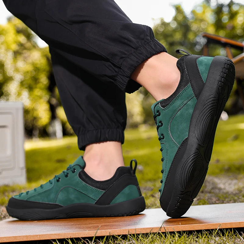 Outdoor Herren Casual Sneakers Minimalistische breite Zehen Barfußschuhe Leichte Null Sohlen Walking Wanderschuhe Paar Kletterschuhe – Detail 26