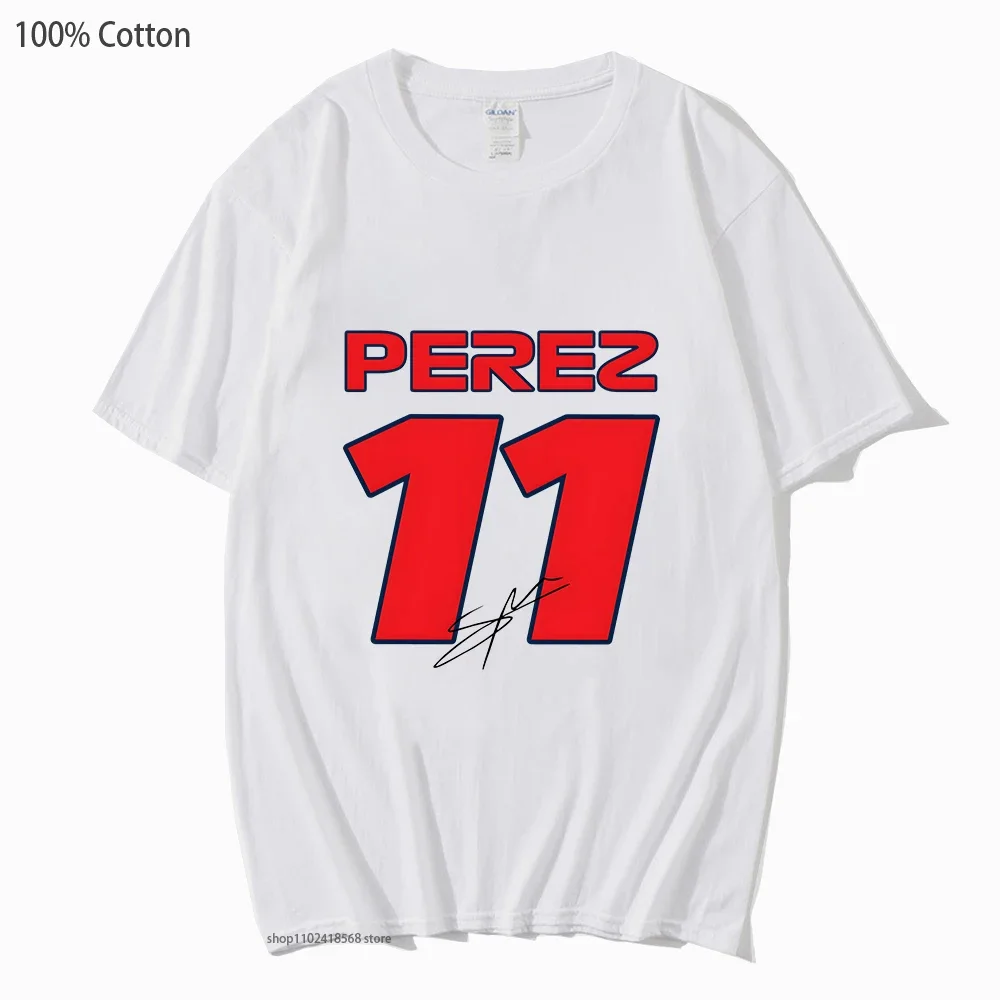 

NO 11 T-Shirt for Men F1 Car Shirts Hot Game Clothes Cartoon Women TShirt 100%Cotton Summer Y2k Top Short Sleeve Soft Tee summer