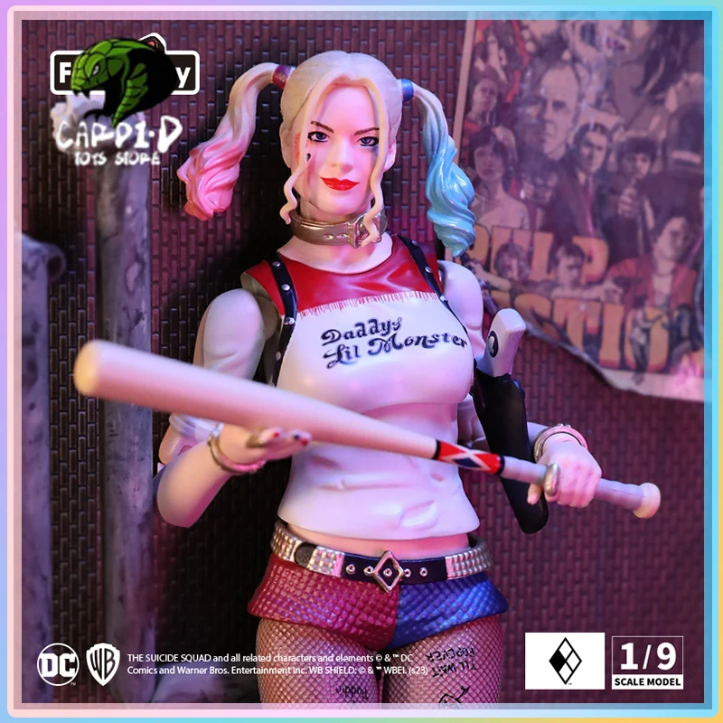 

Фигурка Fondjoy оригинальная DC из аниме «Лига Справедливости», 19,5 см, в масштабе 1:9, фигурка Харли Квинна, Настольная подвеска, украшение для комнаты, подарок на день рождения