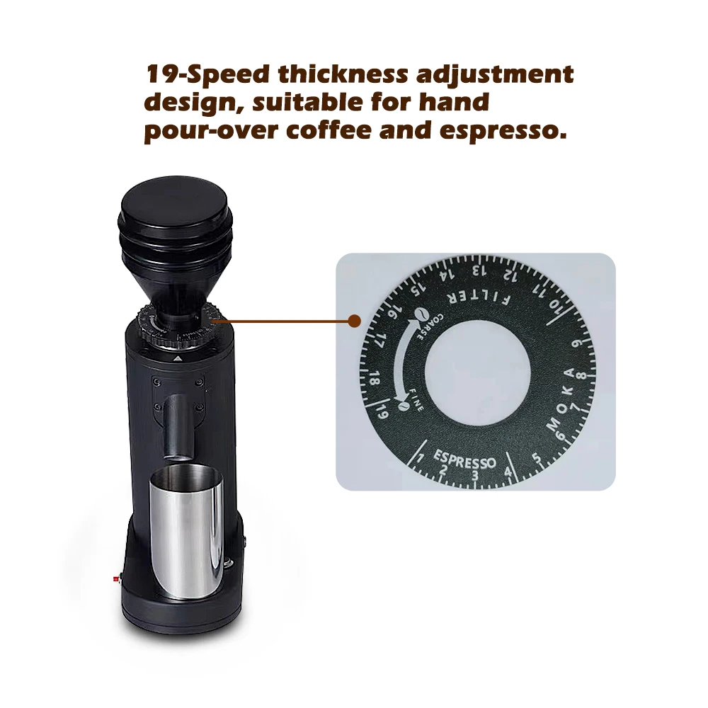 ITOP Automatic Coffee Grinder With Timing Stainless Steel Turkish Coffee  Milling Machine 110v/220v/240V Professional Miller