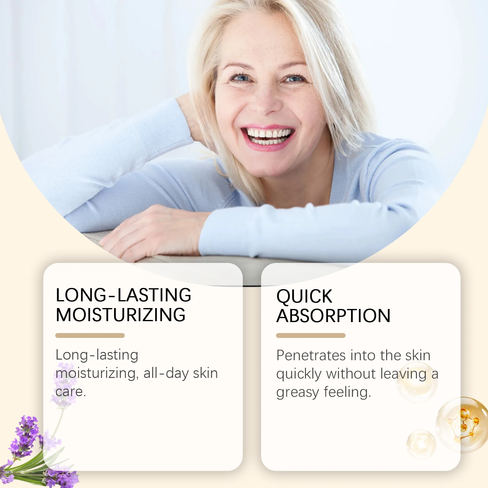 Lavender Magnesium Body Butter - a moisturizing cream suitable for dry skin, emitting a relaxing fragrance, mild and non-greasy.