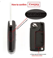 คีย์ที่ดีที่สุด 2/3 ปุ่ม CE0523 ดัดแปลงคีย์สําหรับ Citroen C2 C4 C5 Berlingo Xsara Picasso สําหรับ Peugeot 306 407 807 Partner VA2/HU83 6