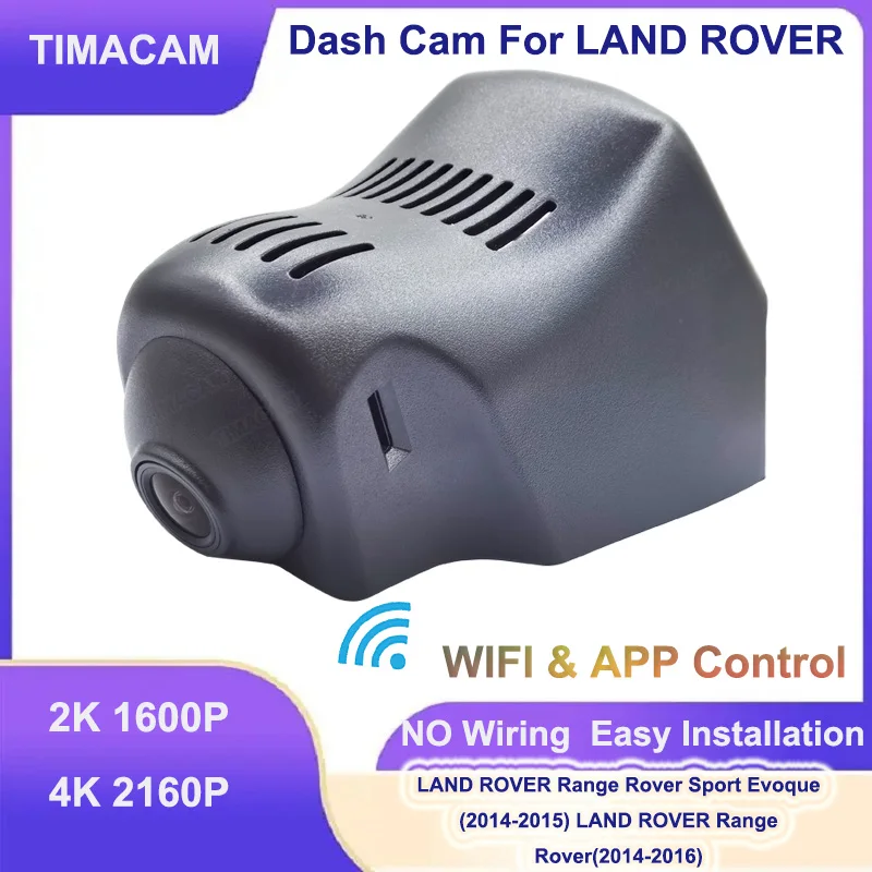 

TIMACAM 2K 4K Dash Cam Car DVR for Land Rover Range Rover Sport Range Rover Evoque 2014-2015 Range Rover 2014-2016 Car Camera