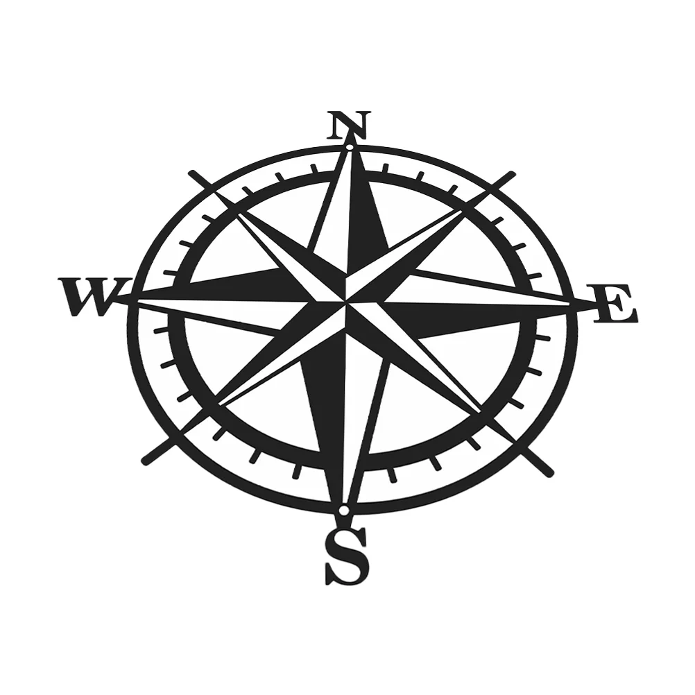 

Wall Pendant Delicate Compass Decoration Iron Wall Hanging Craft Ornament Decor
