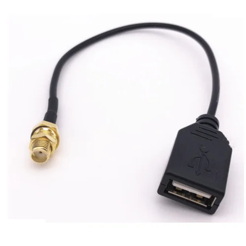 BNC/SMA male&Female to computer data cable USB female connector RG174 low loss extension cord